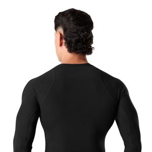 Men's Black Compression Long Sleeve T-Shirt Moisture Premium Athletic Base <b>Layer</b> Training Running Gym Fitness <b>Top</b> - Product Image 6