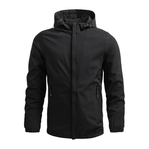 Novedad de Otoño, Chaquetas Deportivas Personalizadas con Capucha para Hombre, Chaqueta Cortavientos Impermeable Vintage con Cremallera de Poliéster - Product Image 3