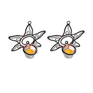 Hermoso Portavelas de Pared con Diseño Floral, Portavelas Decorativo de Metal para el Hogar, Sala de Estar, Dormitorio, Habitación de Invitados - Product Image 6