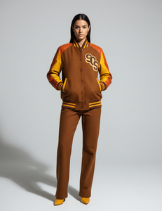 Custom Logo, Color & Design <b>Women's</b> Cropped Varsity <b>Jacket</b> Made of Wool Streetwear Bomber Crop Varsity <b>Jacket</b> for <b>Women</b> - Product Image 1