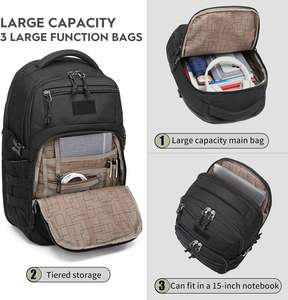 Mochila para Portátil de Alta Calidad, Impermeable, para Hombre, Mochila Grande para Computadora, para Hombre de Negocios, con Carga USB - Product Image 5