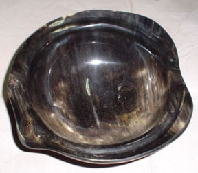 Cuenco decorativo de cuerno de búfalo auténtico, hecho a mano, para servir o para ensaladas, a bajo precio. - Product Image 4