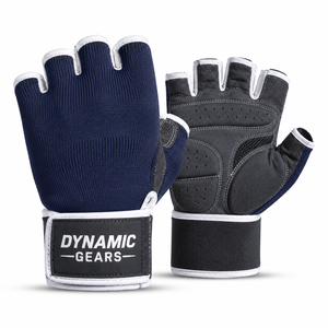 Guantes Deportivos DYNAMIC GEARS de Neopreno Ligeros y Transpirables para Levantamiento de Pesas, Ciclismo y Gimnasio, con Medio Dedo y Muñequera Ajustable - Product Image 2