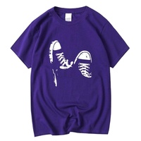 T-shirt à manches courtes, coupe classique, décontracté, personnalisé, imprimé, uni, teint, motif uni, unisexe, respirant, mélange de coton, 220g