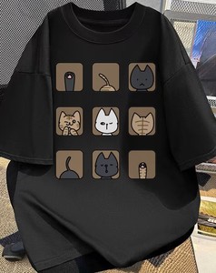 Camiseta de Manga Corta de Jersey de Algodón Puro de 180 Gramos con Estampado Bonito Personalizable, Informal, Diaria, Unisex, para el Día a Día - Product Image 1