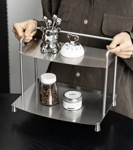 Vietnam Stainless Steel Multi Layer Storage Rack <b>Large</b> Capacity Display Organizer Shelf - Product Image 5