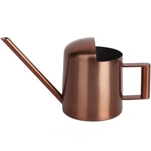Regadera de Acero Inoxidable Cónica Negra Mate con Mango de Madera Ligero, Novedad Más Buscada, para Escritorio de Oficina y Uso con Suculentas - Product Image 6