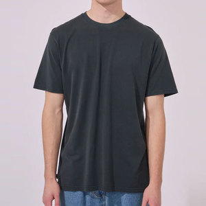 T-shirt à manches courtes pour homme, coupe classique, 100 % coton, col rond, toile respirante, séchage rapide, couleur unie, logo personnalisé, OEM, 2026 - Product Image 5