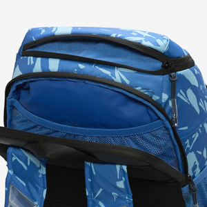 Sac à dos en nylon camouflage bleu, capacité 30-40L, avec poches latérales pour activités de plein air - Product Image 3