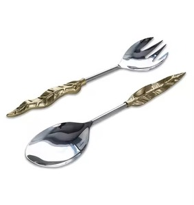 Metal Salad <b>Server</b> Set Stainless Steel <b>Buffet</b> Serving Utensils for Hospitality Industry - Product Image 5