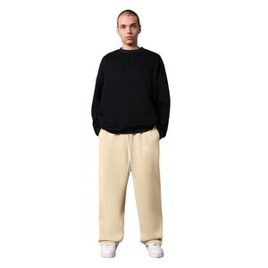 Pantalones de chándal de algodón retro de alta calidad para hombre, gruesos, de forro polar, holgados, deportivos, informales, para correr - Product Image 1