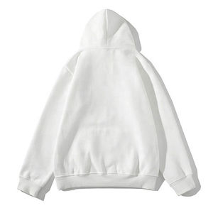 Sweat-shirts à capuche 100 % coton épais, design haut de gamme, poche 3D, coupe classique, unisexe, impression en relief de haute qualité, tissu polaire uni - Product Image 2