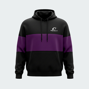 Sweat à capuche professionnel en polaire à séchage rapide, chaud pour l'hiver, avec poches surdimensionnées, couleur unie, logo personnalisé, service OEM, fabrication professionnelle - Product Image 1