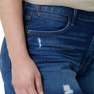 Shorts de Mezclilla Casuales y Transpirables para Mujer, Color Sólido, 100% Algodón, Secado Rápido, Servicio OEM Personalizado, Venta al Por Mayor - Product Image 4