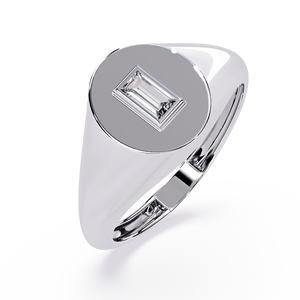 Anillo de compromiso con diamante cultivado en laboratorio, corte esmeralda, con certificado IGI/GIA, para joyería de lujo para mujer - Product Image 2