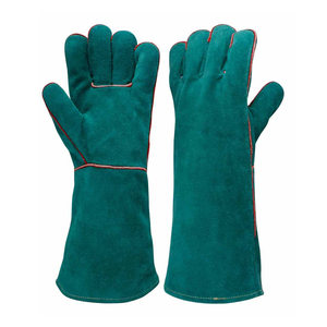 Wholesale Price Cowhide Leather Safety Welding Work <b>Gloves</b> <b>Long</b> Cuff Heavy Duty Welder Working <b>Gloves</b> Kevlar Liner Molten Metal - Product Image 6