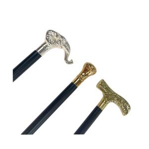 Bastón de Caminar Chapado en Oro con Cabeza en Forma de T para Personas Mayores - Product Image 5