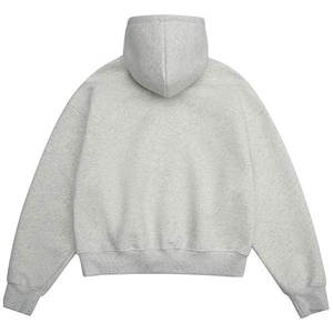 Hoodie unisexe personnalisé en molleton bouclette imprimé numériquement, éco-responsable, coupe ample streetwear avec poche et épaules tombantes, en polyester et coton - Product Image 2