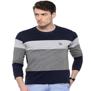 Camiseta de manga larga personalizada para hombre de alta calidad, cuello redondo más vendido, secado rápido, ajuste cómodo, <span class=keywords><strong>Material</strong></span> de poliéster de algodón de gran tamaño - Product Image 1