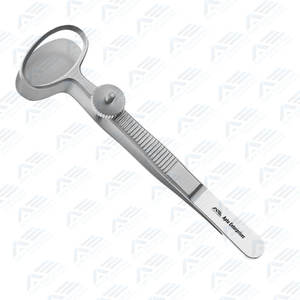 Pinzas Oftálmicas para Párpados, Instrumentos Médicos, Equipos Médicos, Pinzas Oculares de 20 mm, Recubrimiento Azul, Placa Superior - Product Image 5