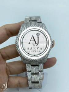 Reloj Mecánico Automático de Alta Calidad, Resistente al Agua, con Esfera Plateada, Correa de Acero Inoxidable, Incrustaciones de Cristal, Estilo Joyería - Product Image 5