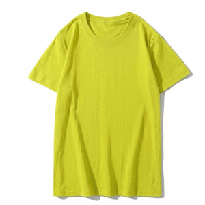 T-shirt vert uni pour homme avec logo personnalisé, haute qualité, 100% coton, col rond, couleur unie, vente en gros, marque privée - Product Image 5