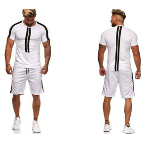 Survêtements Survêtement Blanc À Capuche Ensemble Sport Gym Survêtement Pour Hommes Jogging Impression Casual Hommes Survêtements - Product Image 2