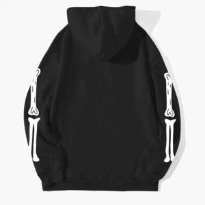 Sudadera con Capucha Gótica Vintage Lavada para Hombre, Tallas Grandes, Forro Polar de Invierno, Estampado Trasero, Estilo Urbano, MOQ Bajo - Product Image 2