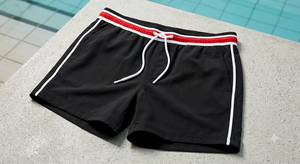 Shorts de bain décontractés pour hommes en polyester à séchage rapide avec cordon de serrage pour les sports de plage estivaux - Product Image 5