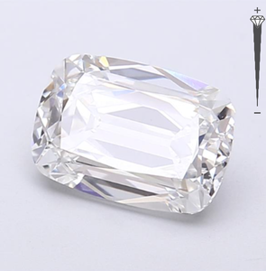 Diamant de laboratoire CVD certifié IGI 2,10 CT allongé, couleur E, clarté VVS2, LG 784605960 ROYAL GEMS pour la fabrication de bijoux - Product Image 2