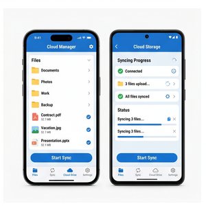 Aplicación RoyalCraft Cloud Sync: Sincronización de archivos, copia de seguridad, almacenamiento en la nube, acceso a múltiples dispositivos y uso compartido seguro para iOS/Android - Product Image 2