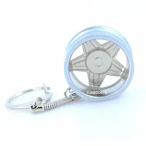 Borbet Wheel Rim Model Keychain Creative Accessories Auto Part Car Keyring Key Chain Ring Keyfob Key Holder