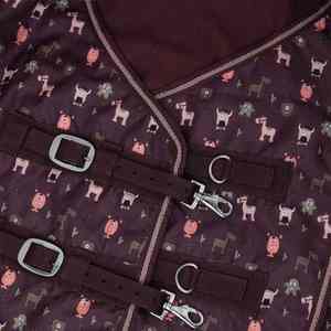 Couverture d'équitation hivernale en coton respirant, à double couture réglable pour un confort et une protection maximum - Product Image 5