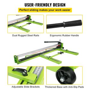 Tagliapiastrelle Manuale da 47 Pollici con Telaio Interamente in Acciaio, Guida Laser Bonus e Lama di Ricambio, Macchina Efficiente per Taglio Piastrelle - Product Image 6