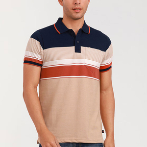 Chemise Homme Beige à Manches Courtes en Jersey Tricoté Couleur Unie Respirante Design Décontracté avec Poche Poitrine Personnalisée - Product Image 2