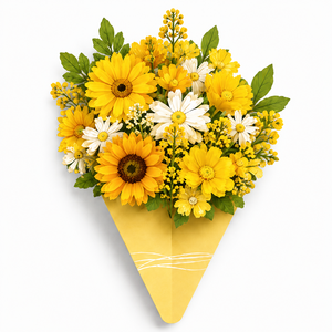 Wholesale Custom 3D Pop Up Sunflower Daisy Paper Flower Bouquet Note <b>Card</b> Set Handmade Floral <b>Card</b> Gift Set with Envelope - Product Image 1