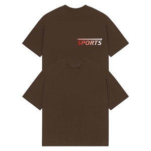 T-shirt pour homme 100% coton, coupe ample, imprimé, surdimensionné, jersey de coton GSM, t-shirt noir, logo en transfert thermique, style premium - Product Image 4