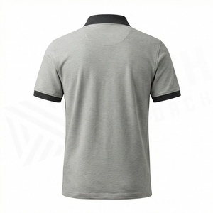 เสื้อโปโลลำลองผู้ชาย สไตล์สตรีท แขนสั้น ผ้าฝ้ายแห้งเร็ว ใส่สบาย ไซส์ใหญ่ ระบายอากาศดี รับสกรีนโลโก้ - Product Image 2