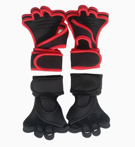 Gants de fitness respirants en maille à demi-doigts avec sangle de poignet réglable pour la musculation en salle de sport, gants d'entraînement unisexes - Product Image 2