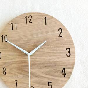 Hand Crafted Rustic Wooden <b>Wall</b> <b>Clock</b> Round Analog Quartz Numerals For Living Room <b>Decor</b> - Product Image 4