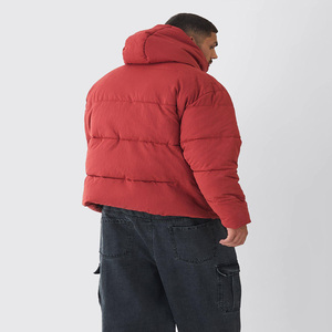 Chaqueta acolchada premium OEM para hombre, para invierno, informal, para exteriores, a prueba de viento, con cierre de cremallera y bolsillos laterales, abrigo para hombre - Product Image 2