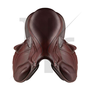 Silla de doma profesional para equitación con estructura de madera, calidad premium, duradera, productos originales de carreras de caballos ingleses de la India. - Product Image 4