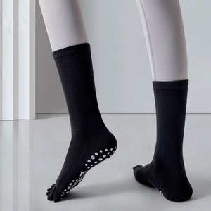 Calcetines de Yoga y Pilates Antideslizantes para Mujer, Tejidos con 5 Dedos, de Algodón Peinado, Sin Costuras, Transpirables y de Secado Rápido, Venta al Por Mayor - Product Image 4