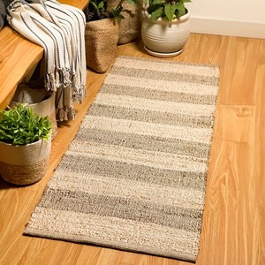 Indian Manufacturer Factory Handmade Handwoven 100% Natural Washable Design Jacquard Hemp Sisal Jute Rug Carpet Floor Door Mat - Product Image 2