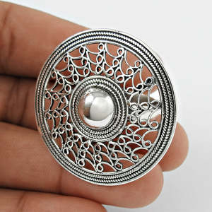 Bohemian Style Tribal Oxidized Silver <b>Ring</b> <b>Crafted</b> From 925 Sterling Silver Antique Design Direct Wholesale Supplier For Wedding - Product Image 4