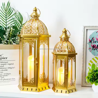 Lanternes à bougies marocaines en métal suspendues, faites à la main, écologiques, décoration de Noël pour la maison, utilisation portable en intérieur