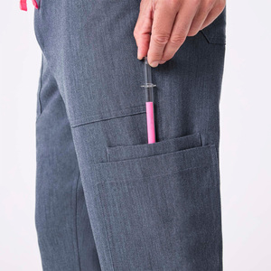 Scrub Pants Custom Printed Unisex Medical Uniform Hospital Use Needle Detection Seamless Fusing Supplier Pakistan OEM Export - Product Image 4