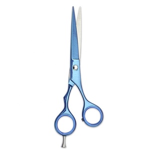 Tijeras de Peluquería Profesionales de Acero Inoxidable con Recubrimiento Azul, 6.5 Pulgadas, para Recortar y Peinar el Cabello - Product Image 1