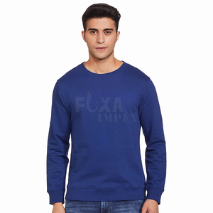 Sweat-shirt à col rond à manches longues pour hommes, hiver et automne, sweat-shirt chaud et décontracté, pull doublé en polaire, parfait pour le temps froid - Product Image 1