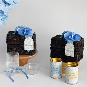 Premium Rattan <b>Ramadan</b> <b>Gift</b> Basket Handmade Natural Woven <b>Gift</b> <b>Box</b> for Eid Mubarak Corporate <b>Gifts</b> Luxury Packaging OEM ODM - Product Image 3